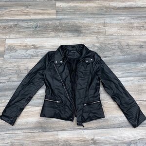 Faux leather jacket
